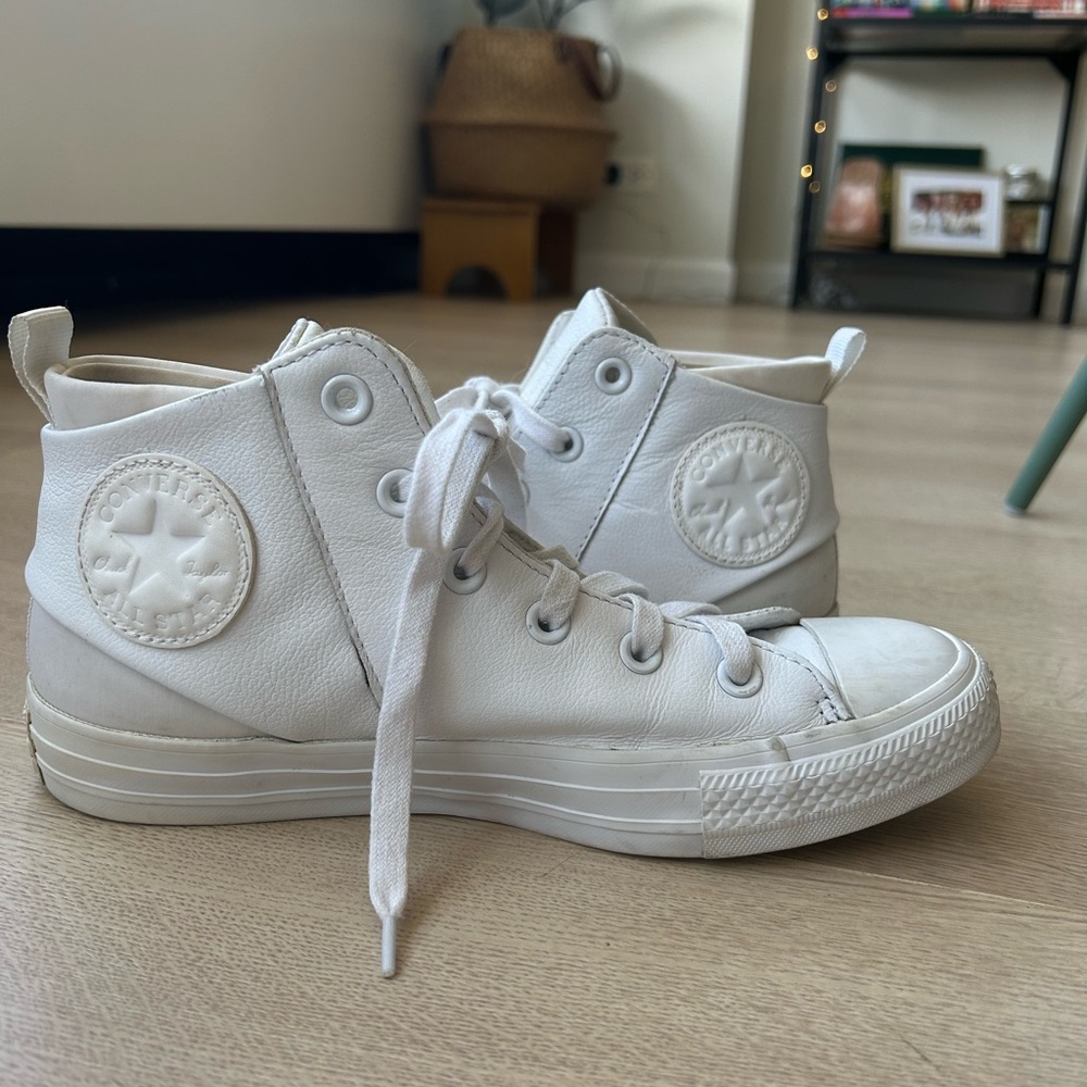 Converse  White High-Top Sneakers